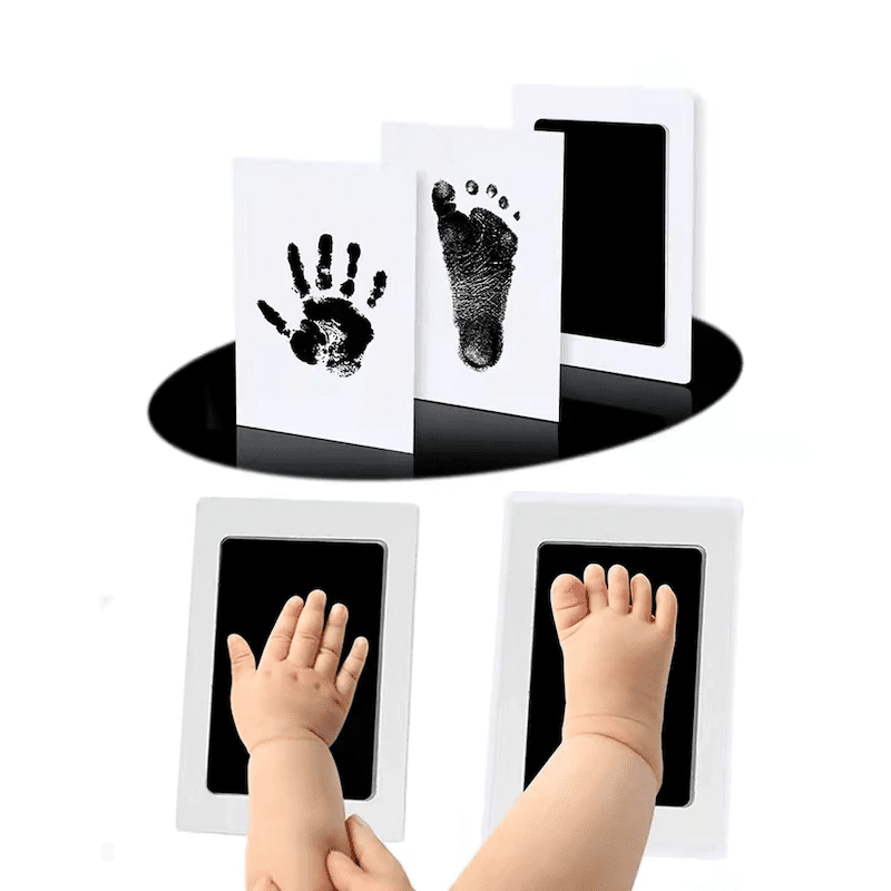 0-main-newborn-baby-diy-hand-and-footprint-kit-ink-pads-photo-frame-handprint-toddlers-souvenir-accessories-safe-clean-baby-shower-gift Newborn Baby DIY Hand And Footprint Ink Pads Kit - Image 1