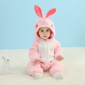 Buy Pink Bunny Baby Jumpsuit I Adorable Plush Jumpsuit