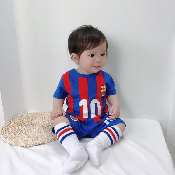 Barcelona 10 / 14cm Messi Kids Summer Suit JuniorHaul