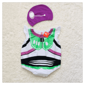 Cartoon Baby Romper With Cap - Image 29