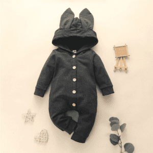 Bunny Black / 0-3M Bunny Light Jumpsuit JuniorHaul