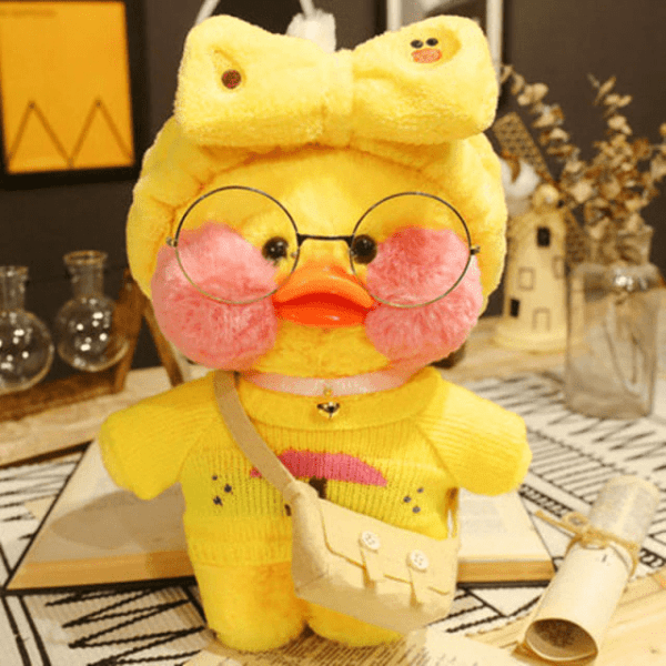 09 Lalafanfan Yellow Ducks Plush Toy JuniorHaul