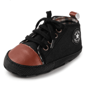 Black brown / 0-6 Months Baby Canvas Sneakers JuniorHaul