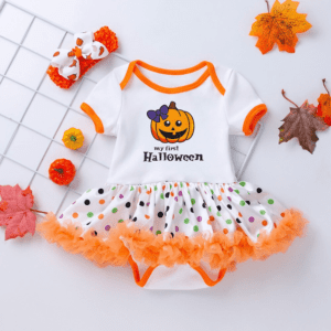 Orange / 3M Romper Tutu Dress For Halloween JuniorHaul
