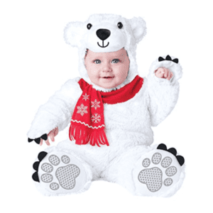 9M Baby Polar Bear Fancy Dress Cosplay Costume JuniorHaul