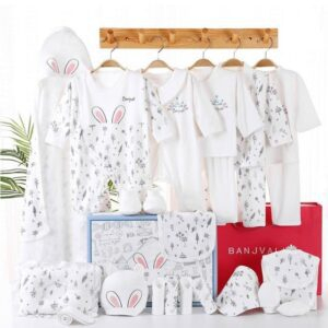 24pcs H Thin / 0-3 months 18/22 Pieces Newborn Baby Clothes Set JuniorHaul