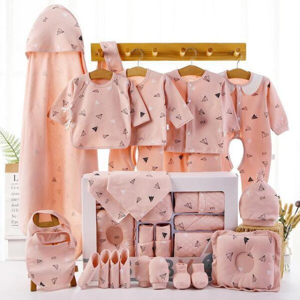 22pcs Pink Thin / 0-3 months 18/22 Pieces Newborn Baby Clothes Set JuniorHaul