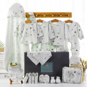 22pcs Green Thin / 0-3 months 18/22 Pieces Newborn Baby Clothes Set JuniorHaul