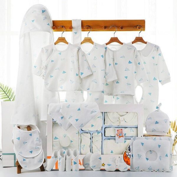 22pcs White A Thin / 0-3 months 18/22 Pieces Newborn Baby Clothes Set JuniorHaul