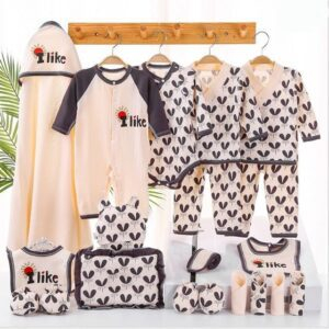 20pcs J Thin / 0-3 months 18/22 Pieces Newborn Baby Clothes Set JuniorHaul