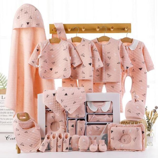 22pcs Pink Warm / 0-3 months 18/22 Pieces Newborn Baby Clothes Set JuniorHaul