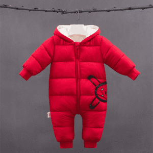 Red / 3M - 6M Dear Rabbit Baby Snowsuit JuniorHaul