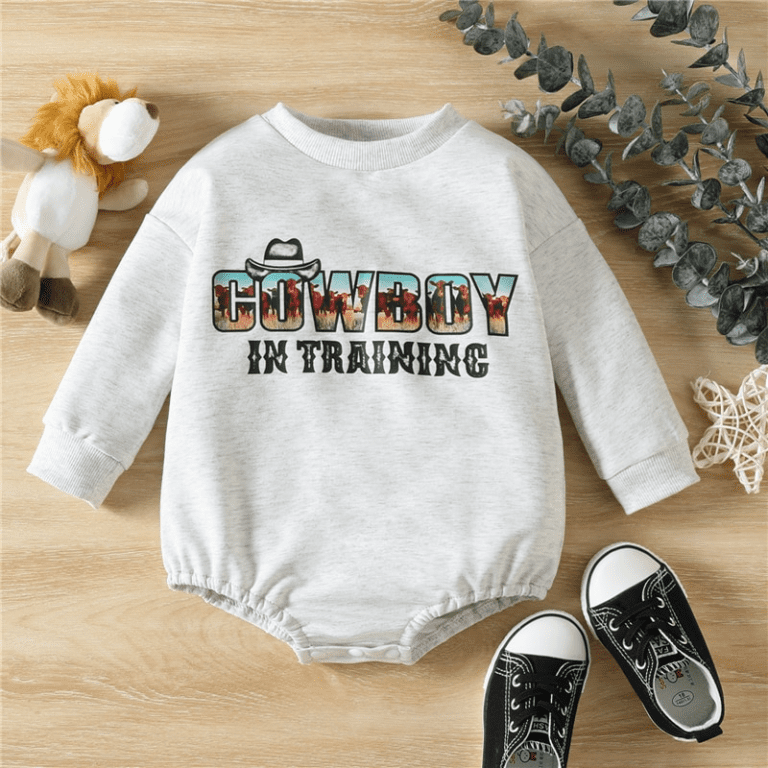 Buy Cowboy in Training Bodysuit Romper I Full Sleeved Romper