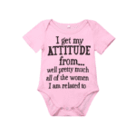 I get my Attitude Baby Girl Romper - Image 6