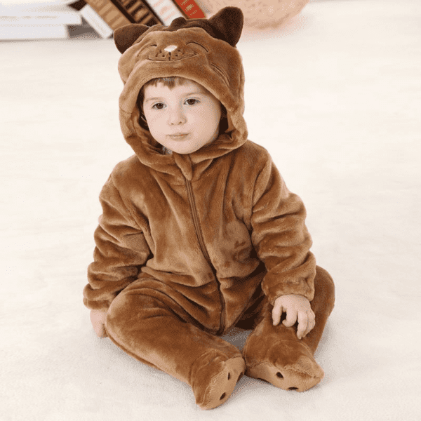 Brown / 3M Totoro Baby Jumpsuit JuniorHaul