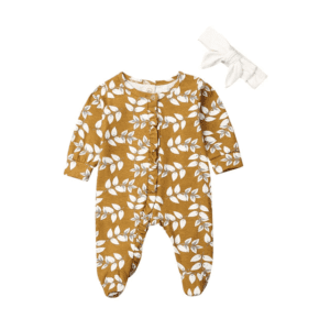 0-3 Months Baby Girl Flower Romper JuniorHaul