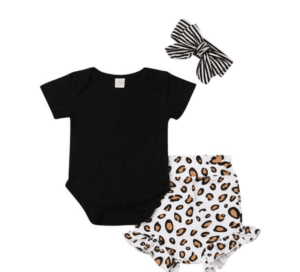 Leopard-Print Baby Romper JuniorHaul