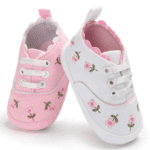 Toddler Canvas Cute Flower Sneaker Shoes - Image 4