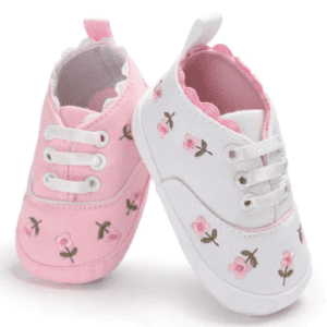 Toddler Canvas Cute Flower Sneaker Shoes - Image 4