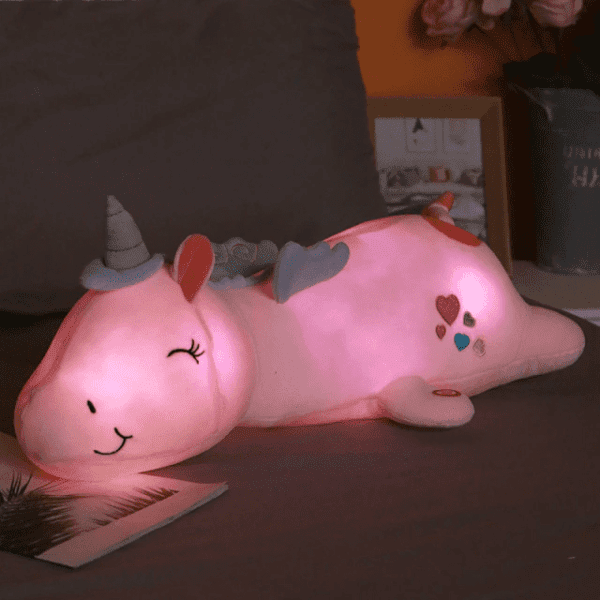 Pink Luminous Unicorn Plush Cuddle Toy JuniorHaul