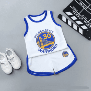 White Warriors 30 / 1T(90cm) Basketball Sleeveless Summer Suit JuniorHaul