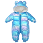 Blue / 3M Shiny Baby Bear Jumpsuit JuniorHaul