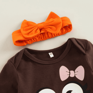 3pcs Turkey Print Romper Set JuniorHaul