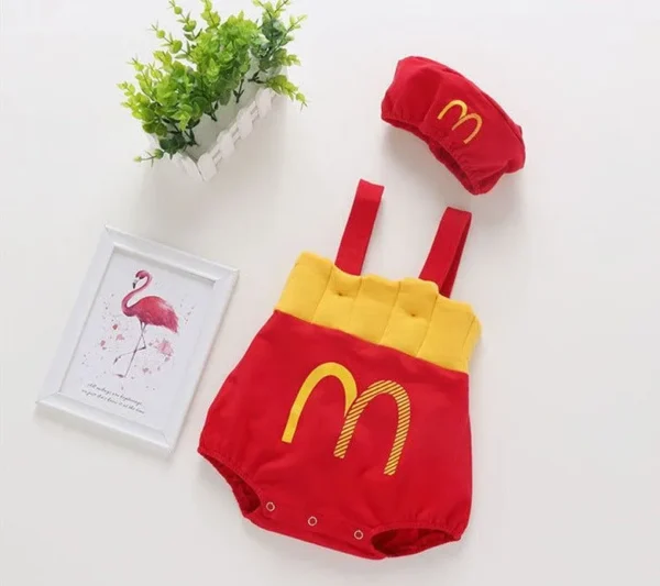 Buy Baby Mac Fries Romper with Cap - Juniorhaul