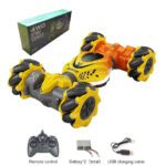 Orange ONE RC 2B 4WD RC Stunt Car Watch Gesture Sensor Rotation Toy JuniorHaul