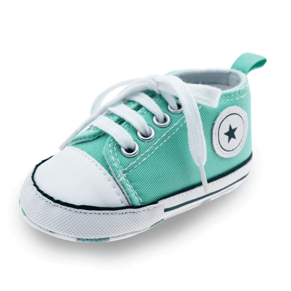 Light Green / 0-6 Months Baby Canvas Sneakers JuniorHaul