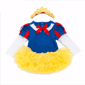 Snow white Full-Sleeve / Newborn 3pcs Princess Baby Romper Set JuniorHaul