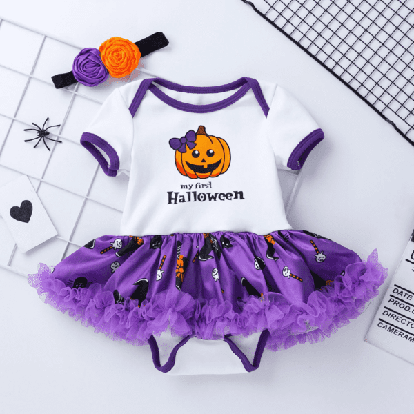 Purple / 3M Romper Tutu Dress For Halloween JuniorHaul