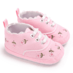Toddler Canvas Cute Flower Sneaker Shoes - Image 2