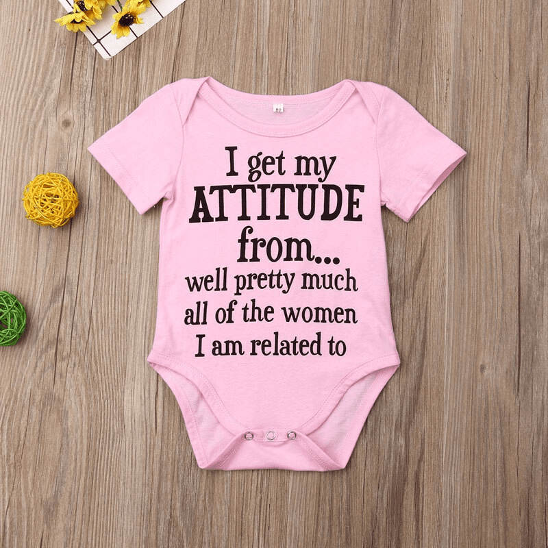 2_e4b22c43-2199-4cd5-9037-ca877b25750c I get my Attitude Baby Girl Romper - Image 1