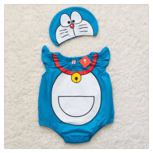 Cartoon Baby Romper With Cap - Image 30