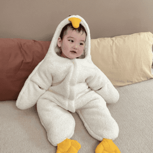 S Baby Duckling Costume Jumpsuit JuniorHaul