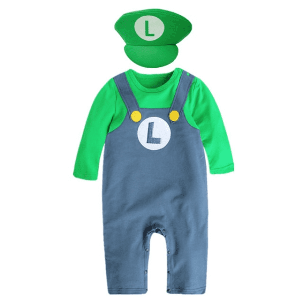 Green Long Sleeve / 70cm 2Pcs Super Mario Baby Cosplay Costume JuniorHaul