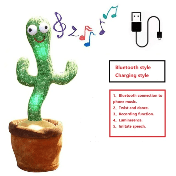 Dancing And Twisting Cactus Plush Toy JuniorHaul