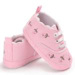Toddler Canvas Cute Flower Sneaker Shoes - Image 3