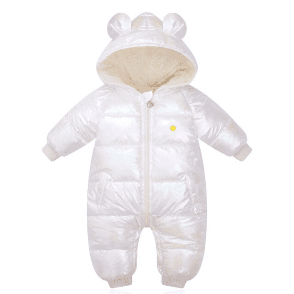 White / 3M Shiny Baby Bear Jumpsuit JuniorHaul