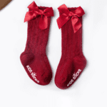GIRLS BIG BOW LONG KID'S  SOCKS - Image 7
