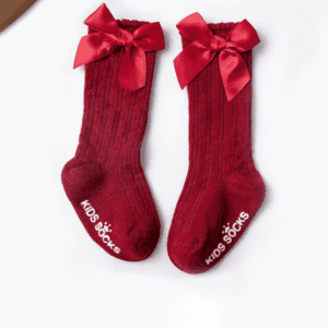 GIRLS BIG BOW LONG KID'S  SOCKS - Image 7