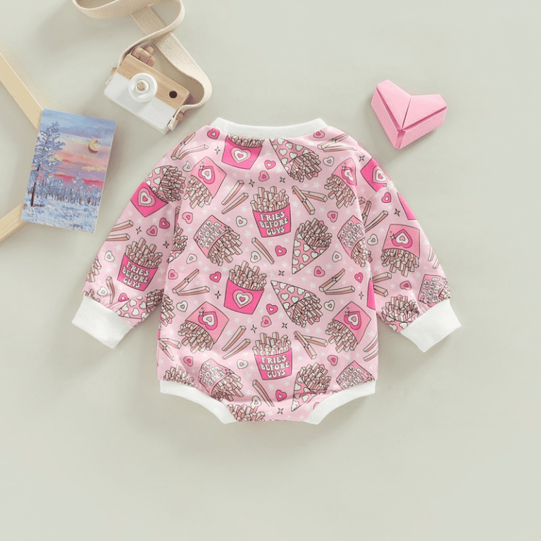 Baby Fries Print Romper JuniorHaul