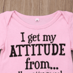 I get my Attitude Baby Girl Romper - Image 2