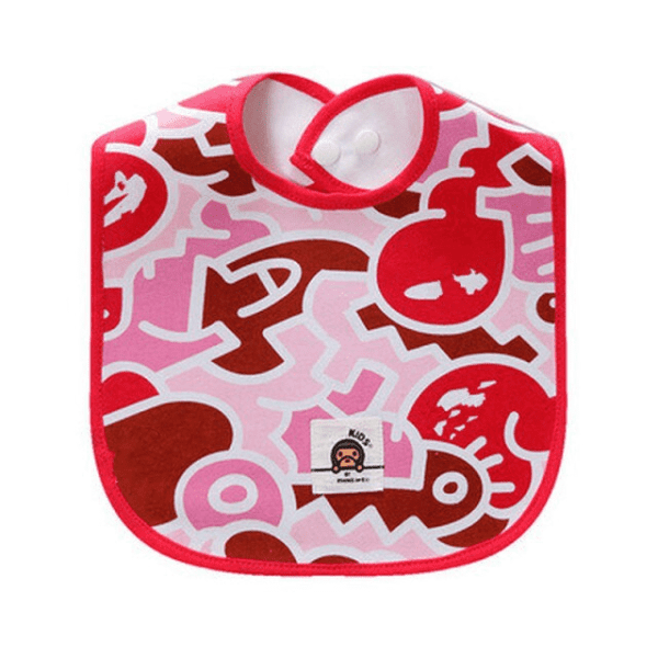 Abstract Pink Baby Feeding Saliva Towel JuniorHaul