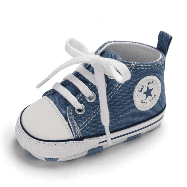 blue / 0-6 Months Baby Canvas Sneakers JuniorHaul