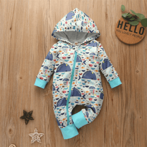 White Whale / 0-3M Cutesy Animal Night Jumpsuit JuniorHaul