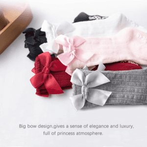 GIRLS BIG BOW LONG KID'S  SOCKS - Image 10