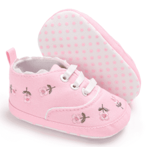 Toddler Canvas Cute Flower Sneaker Shoes - Image 5