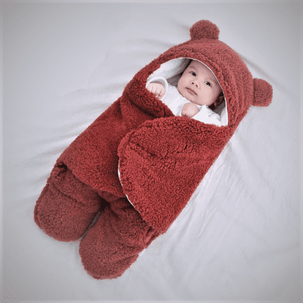 Red / 3M Fluffy Baby Swaddle JuniorHaul